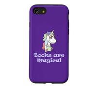 Books Are Magical Unicorn Teacher Student Reader Case for iPhone SE (2020) / 7/8
