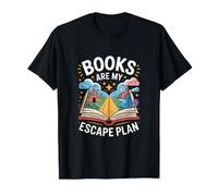 Books are My Escape Plan Reading Fantasy T-Shirt