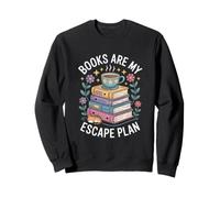 Books Are My Escape Plan Reading Lover Aesthetic Sweatshirt