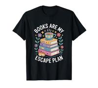 Books are My Escape Plan Reading Lover Aesthetic T-Shirt