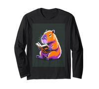 Books are My Happy Place Reading Capybara Long Sleeve T-Shirt