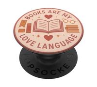 Books Are My Love Language PopSockets Adhesive PopGrip