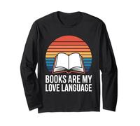 Books are My Love Language Reading Retro Long Sleeve T-Shirt