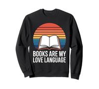 Books Are My Love Language Reading Retro Sweatshirt