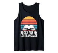 Books are My Love Language Reading Retro Tank Top