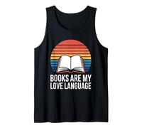 Books are My Love Language Reading Retro Tank Top