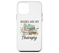 Books Are My Therapy Reading Lovers Coffee Fans Relaxation Case for iPhone 12 mini