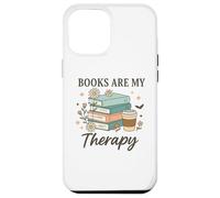 Books Are My Therapy Reading Lovers Coffee Fans Relaxation Case for iPhone 12 Pro Max