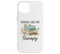 Books Are My Therapy Reading Lovers Coffee Fans Relaxation Case for iPhone 14 Plus