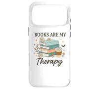 Books Are My Therapy Reading Lovers Coffee Fans Relaxation Case for iPhone 17 Pro Max
