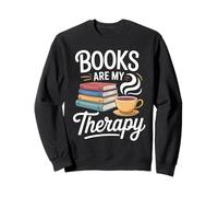 Books Are My Therapy Summer Reading Book Lovers Sweatshirt