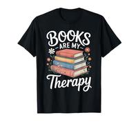 Books are My Therapy Summer Reading Book Lovers T-Shirt