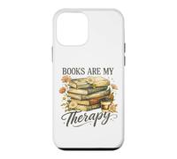 Books Are My Therapy Vintage Book Lover Aesthetic Case for iPhone 12 mini
