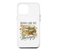 Books Are My Therapy Vintage Book Lover Aesthetic Case for iPhone 12 Pro Max