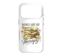 Books Are My Therapy Vintage Book Lover Aesthetic Case for iPhone 17 Pro