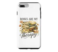 Books Are My Therapy Vintage Book Lover Aesthetic Case for iPhone 7 Plus/8 Plus