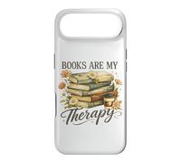 Books Are My Therapy Vintage Book Lover Aesthetic Case for iPhone Air