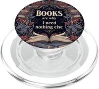 Books Are Why I Need Nothing Else Reading Aesthetic PopSockets PopGrip for MagSafe
