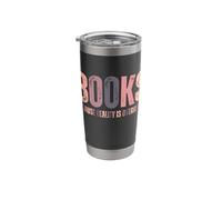 Books Because Reality is Overrated Teacher Reading Stainless Steel Insulated Tumbler
