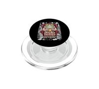 Books Before People Cozy Frog Reading Aesthetic PopSockets PopGrip for MagSafe