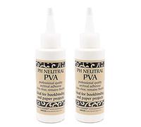 Books By Hand Acid Free PH Neutral PVA Adhesive with spout. Fast Setting, Re-moistenable, Lays Flat, and Dried Clear. Perfect for Bookbinding, DIY, Crafts, and More! Pack of 2