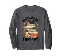 Books Coffee Flowers Butterflies Long Sleeve T-Shirt