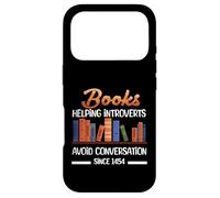 Books Helping Introverts Avoid Conversation Book Reading Case for iPhone 17 Pro
