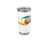 Books Helping Introverts in Conversation Bookworm Stainless Steel Insulated Tumbler