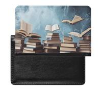 Books in The Sky Passport Holder,Compact Lightweight Waterproof Passport Cover, Portable Stylish Travel Wallet Accessories for Women Men
