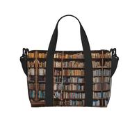 Books Large Weekender Bag for Travel, Water-Resistant Duffle Bag, Print Adjustable Shoulder Strap,3-5 Day Overnight Bag for Men Women