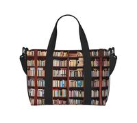 Books Large Weekender Bag for Travel, Water-Resistant Duffle Bag, Print Adjustable Shoulder Strap,3-5 Day Overnight Bag for Men Women