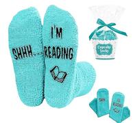 Books Lover Gifts Socks, Book Gifts Vogue Funny Sock For Book Lovers For Readers Reading Stuff, Stocking Stuffers Cupcake Socks Birthday Gift For Women