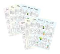 Books of Bible Stickers - Scripture Learning Aid, Stickers for Christian Journaling,Religious Reading Tracker, Gospel Learning Label | Sacred Bible Book Study Stickers For Him