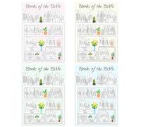 Books of the Bible Tracker Sticker - 4X Christian Bible Tracker for Reading, Dashboard Chapter Log Stickers for Scripture Study Tracking, Organization, Faith Journals, Planner Decoration