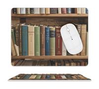 Books on The Bookshelf Mouse Pad Computer Mouse Mat