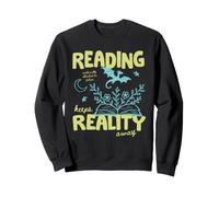 Books Over Reality Book Lover Reader Fiction Library Bookish Sweatshirt
