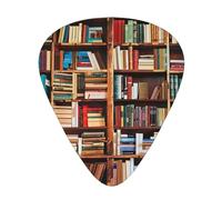 Books Printed Custom Guitar Pick,12 Pieces Guitar Pick In A Box,The Pick Makes Guitar Sound Clear, Ukulele, Electric Guitar, Acoustic Guitar, Bass (0.46 0.71 0.96mm)