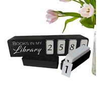 Books Read Counter,3D Printed Multifunctional Reading Sign - Books Read This Year Tracker | for Birthday Valentines Home School Library Readers Bookworm House Desk Goal Challenge