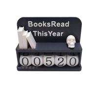 Books Read This Year - 3D Printed Books Read This Year Tracker,Reading Goal Display for Readers, Teachers, Writers & Library Lovers,Pratical Reading Challenge Bookshelf Decor,Reading Tracker (Black)