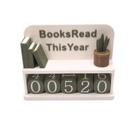 Books Read This Year - 3D Printed Books Read This Year Tracker,Reading Goal Display for Readers, Teachers, Writers & Library Lovers,Pratical Reading Challenge Bookshelf Decor,Reading Tracker (White)