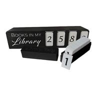 Books Read This Year Counter - 3D Print Milestone Tracker Functional Desk Ornament Decorative Reading Progress Sign Visual Literature Goal Achievement Monitor - For Home School Library