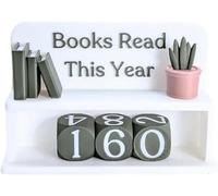 Books Read This Year Counter, Annual Reading Progress Counter, Reading Progress Counter for Books Read This Year for Readers, Teachers, Lovers