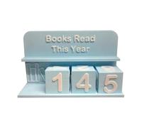 Books Read This Year Counter, Book Counter Sign for Displaying Reading Objectives, Fashionable 3-Digit Reading Tracker for up to 999 Books, Reading Challenge Gift for Readers, Teachers, Library Lovers