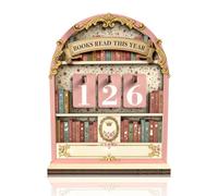 Books Read This Year Counter, Decorative Book Tracker, Wooden Reading Tracker, Personalised Book Gifts for Book Lovers, Readers, Writers (Pink)