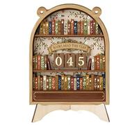 Books Read This Year Counter,How Many Books Have I Read Counter,Reading Track Sign for Home Library Shelf &Table Bookshelf Decor,Book Lover Gifts for Librarian,Reader,Bookish,teacher,Women (style-D)