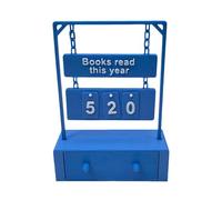 Books Read This Year Counter Sign, Books Read This Year Tracker, Hanging Book Reading Counter Tracker with Digital Storage, Creative Reading Challenge Trackers Bookshelf Decor, for Book Lovers Gift