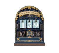 Books Read This Year Counter, Wooden Books Read This Year Reading Tracker with 0-9 Number, Bookshelf Decor for Readers, Teachers, Writers, Library Lovers, Exquisite Bookish Gifts