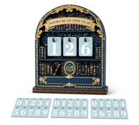 Books Read This Year Counter, Wooden Reading Challenge Counter Sign for Home Library Shelf Decor, Reading Progress Tracker for Book Lovers, Readers & Writers (Blue)