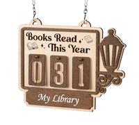 Books Read This Year | Reading Accessories | Reading Challenge Books Counter Board - for Library, Bookshelf, Room, Corner, Club, Readers, Teachers, Women, Bookworms, Students, Writers