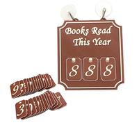 Books Read This Year Sign, Gifts for Book Lovers, Reading Corner Decorations Suitable for Track Reading Progress and Decorate Reading Corners